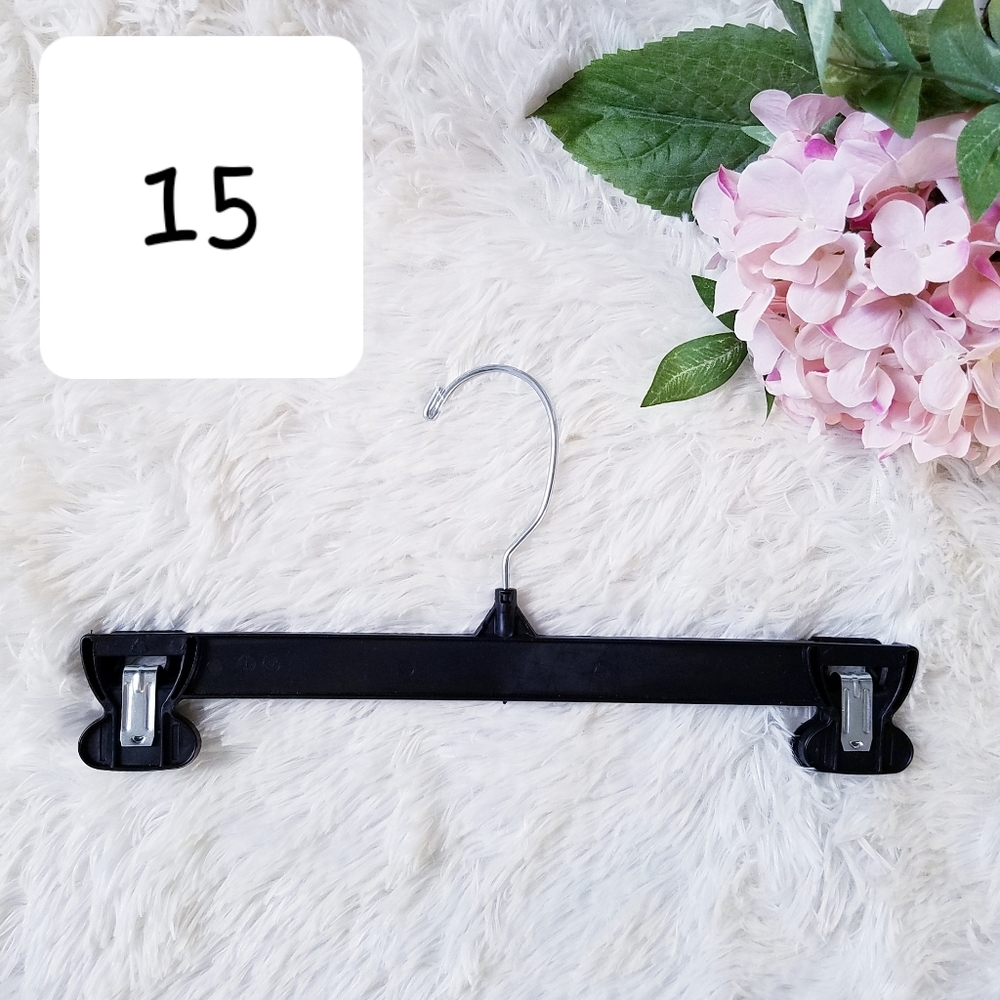 15 Pants & Skirt Hangers, Clip Pinch with Swivel